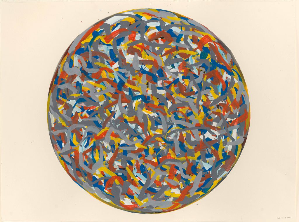 Sol LeWitt, Circle, 1993 Gouache on paper, 22 ½ x 29 7/8 The LeWitt Collection, Chester, CT