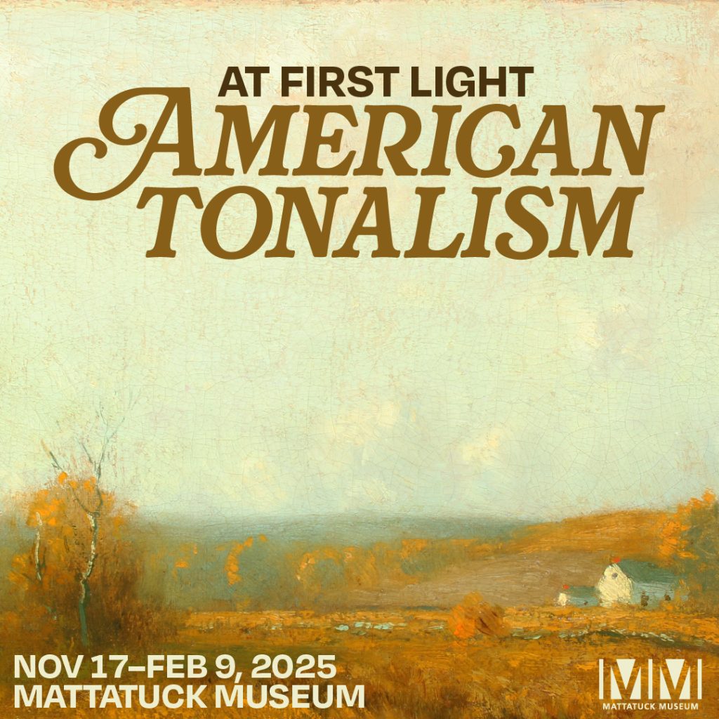 mattatuck museum exhibition graphic for At First Light: American Tonalism