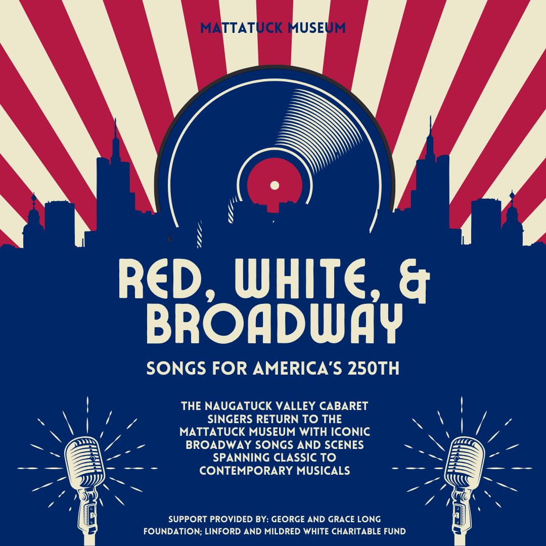 graphic for red white & blue a cabaret concert celebrating America's 250th