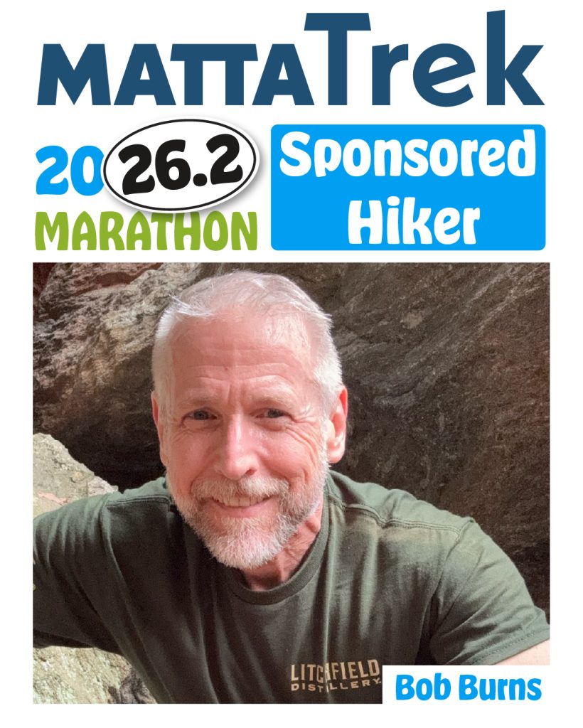 graphic of sponsored Mattatrek hiker Bob Burns