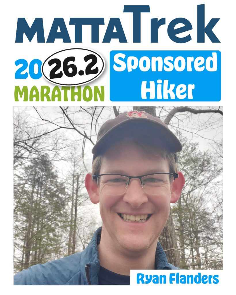 Graphic of Mattatrek Marathon featuring a picture of Ryan Flanders