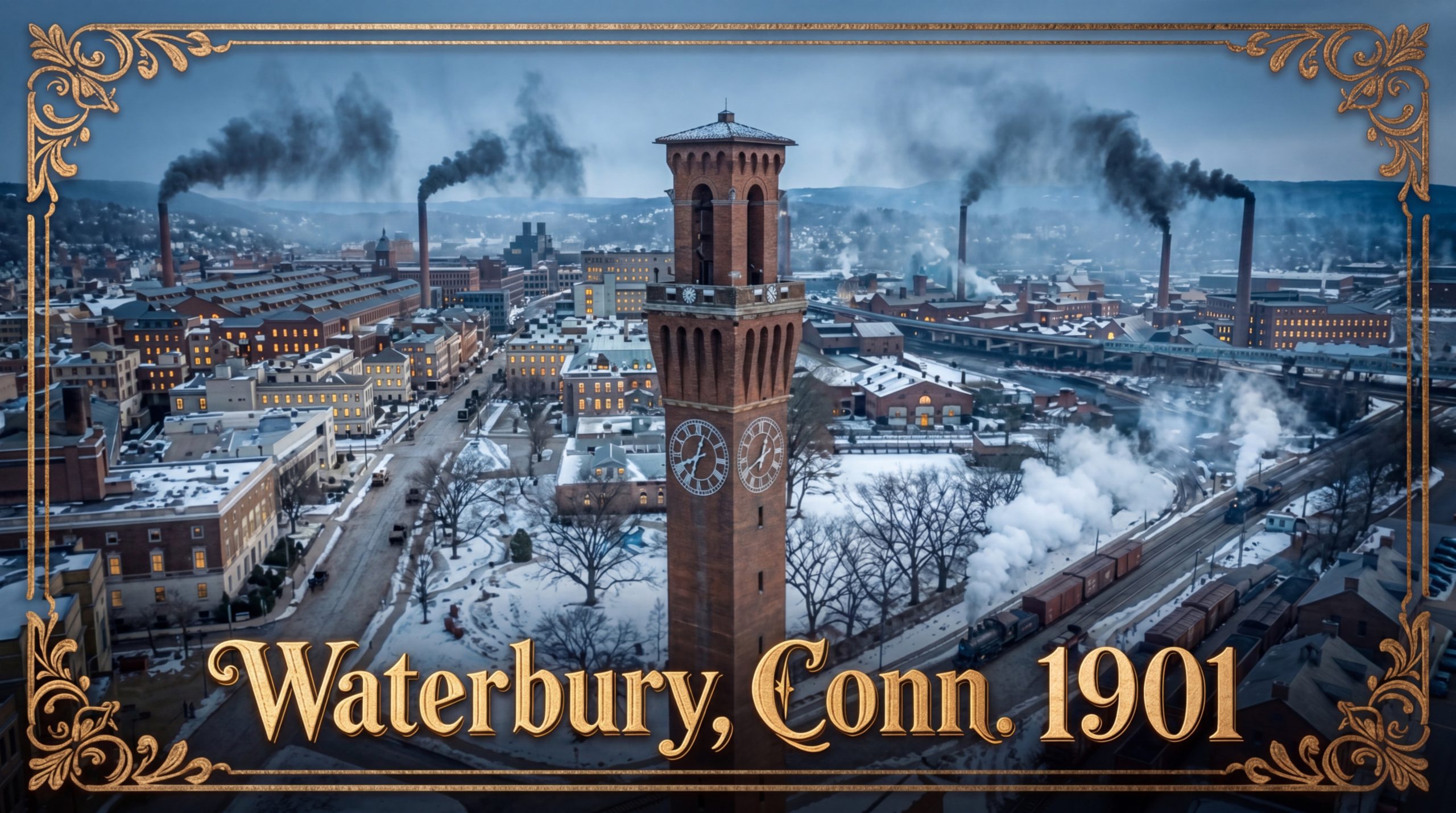 Thumbnail images for the student film Waterbury, Conn. 1901