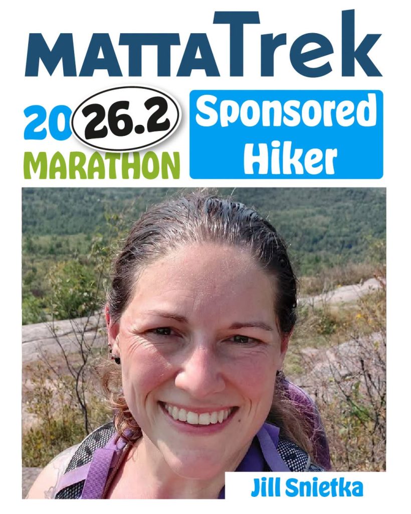 Jill Snietka - sponsored hiker for mattatrek